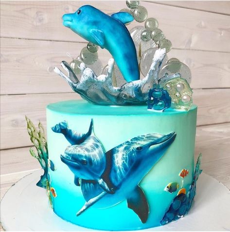 Earth Cakes, Dolphin Cakes, Earth Cake, Ocean Cakes, Sea Cakes, Kids Cakes, Shark Party, Gorgeous Cakes, Save Earth