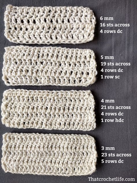 - Striped Baby Blanket, Crochet Blanket Pattern Easy, Crochet Stitches For Blankets, Crochet Size, Size Matters, Yarn Stash, Double Crochet Stitch, Baby Blanket Crochet Pattern, Size Comparison