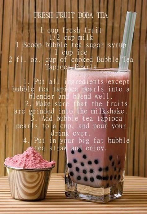 Boba Tea Recipe, Boba Recipe, Bubble Drink, Bubble Tea Recipe, Boba Bubble Tea, Milk Tea Recipes, Bubble Tea Boba, Boba Drink, Bubble Milk Tea