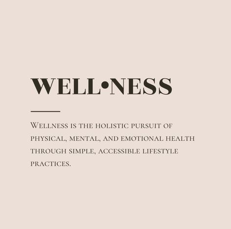 Wellness isn’t about perfection—it’s about finding balance in simple, everyday actions in support of our minds, bodies, and spirits. For me, wellness means making choices that bring harmony to my life and help me feel good in my own skin. 🌿 Here’s my definition: “Wellness is the holistic pursuit of physical, mental, and emotional health through simple, accessible lifestyle practices.” What does wellness mean to you? Drop your definition below! Let’s inspire each other to keep things simple... Wellness Definition, Balance Definition, Definition Of Health, Making Choices, Spiritual Wellness, Finding Balance, Mental And Emotional Health, Journaling Ideas, 2025 Vision