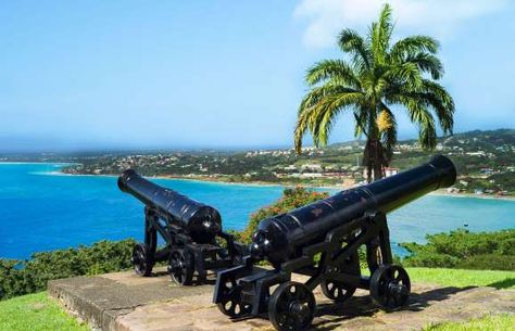 Fort King George       On a clear day you can see Trinidad from this picturesque spot in Tobago’s capital Scarborough. Built in the 1780s, and the previous location of the local prison Fort King Geroge is perfect for history buffs. Check out the old canons as you take in the amazing coastal views. Fort George, Caribbean Vacations, King George, Trinidad, Trinidad And Tobago, The Locals, Holiday Home, The Amazing, The Old