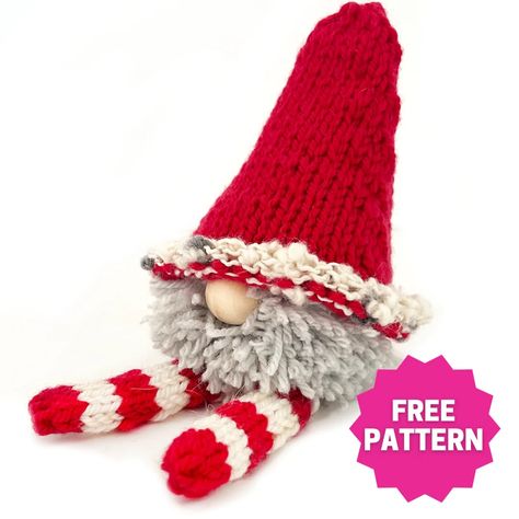 Billy and Baa Christmas Toy Knitting Patterns, Christmas Knitting Projects, Christmas Knitting Patterns Free, Beanie Knitting Patterns Free, Knitted Mittens Pattern, Christmas Elf Doll, Law Christmas, Holiday Knits, Knitting Notions