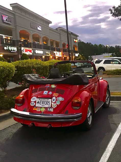 Beetle Bug Car Aesthetic, Aesthetic Volkswagen Beetle, Voltzwagon Bug Aesthetic, Red Vw Beetle Aesthetic, Volkswagen Beetle Convertible Aesthetic, Red Vw Beetle Convertible, Red Volkswagen Beetle Aesthetic, Red Volkswagen Beetle Convertible, Beetle Convertible Aesthetic