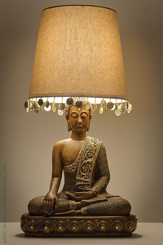 Buddha lamp. Buddhism Beliefs, Buddha Lamp, Asian Lamps, Asian Interior Design, India Decor, Spiritual Room, Buddha Decor, India Home Decor, Meditation Room Decor