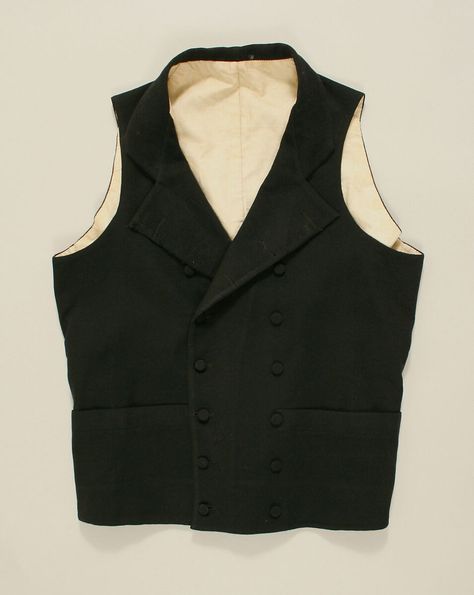 Waistcoat | British | The Metropolitan Museum of Art Regency Men, 19th Century Men, Wool Waistcoat, Mens Waistcoat, 1900s Fashion, Gentleman's Wardrobe, Waistcoat Men, Regency Fashion, Costume Institute