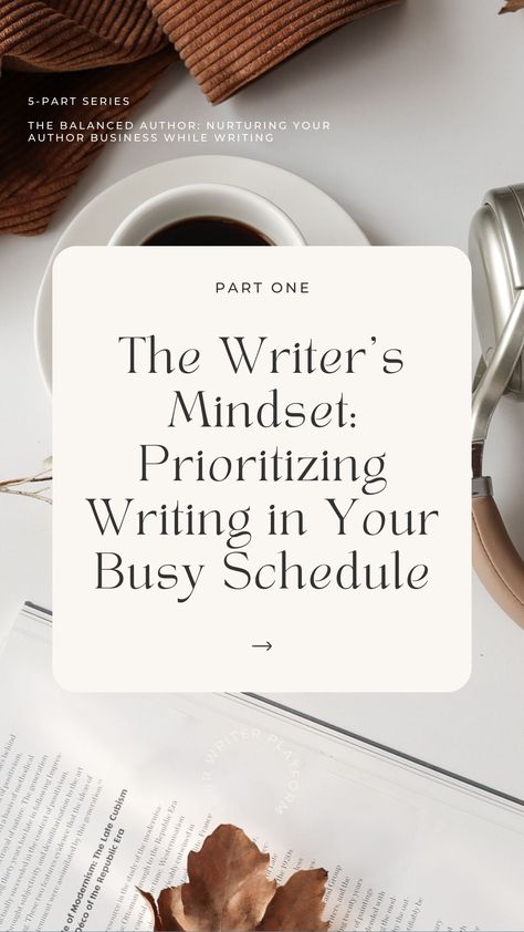 Discover how to prioritize writing in your busy schedule with Kimberley Grabas in this 5-part blog series on "THE BALANCED AUTHOR: NURTURING BOTH YOUR BUSINESS AND YOUR WRITING". Part 1 explores the importance of a consistent writing routine, setting goals, and overcoming procrastination and distractions. Uncover practical strategies to achieve productivity and balance in your author business journey. Stay tuned for insights on efficient marketing without sacrificing precious via @writerplatform Getting Published, Writing Productivity, Writing Routine, Writing Business, Writing A Blog, Writing Retreat, Writing Planning, How To Prioritize, Overcoming Procrastination