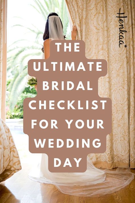 Hey Brides - this is the best bridal checklist for your dream wedding day! When it comes to wedding prep it can be overwhelming and we try to make wedding planning easier and simple planning! Click here to see the wedding checklist you need to save! Bridal Checklist, Bride Checklist, Wedding Planning Templates, Wedding Day Checklist, To Do Checklist, Easy Wedding Planning, Hello Future, Bridal Prep, Wedding Prep