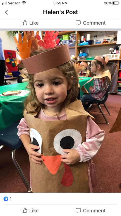 Turkey Paper Bag Costume, Paper Bag Turkey Costume, Turkey Paper Bag, Paper Bag Turkey, Turkey Vest, November Preschool, Thanksgiving Costume, Turkey Drawing, Turkey Costume