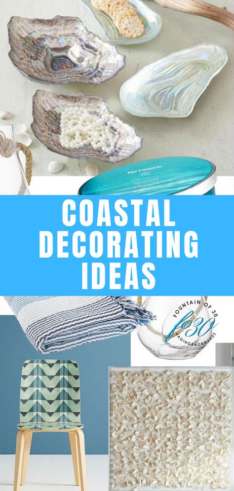 Easy Coastal Decorating Ideas!  #coastaldecorating #homedecor #home Key West Decorating Ideas, Coastal Theme Bedroom Lowe's, Key West Decor, Seashore Decor, Chic Beach House, Coastal Deco, Coastal Beach Decor, Moroccan Design, Rustic Dining