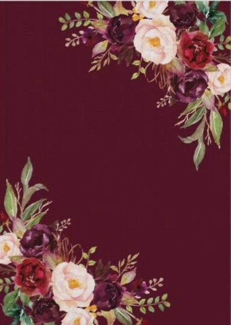 Casamento Maroon Floral Background, Wedding Cards Images, Blue Flowers Background, Bride And Groom Cartoon, Wedding Frame Gift, Wedding Card Frames, Filipino Art, Floral Invitations Template, Photo Backdrop Wedding