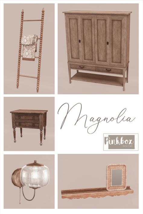 Pinkbox Anye, Sims 4 Free Mods, Old Fashioned Kitchen, Cottagecore Home, Inspired Bedroom, Sims 4 Cc Packs, Spanish House, Sims 4 Houses, Sims House