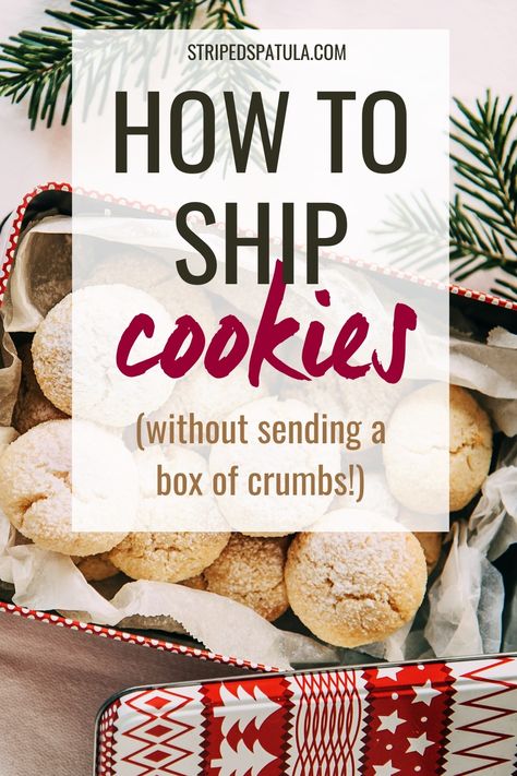 Cookie Packaging For Shipping, Best Way To Ship Cookies, How To Ship Desserts, Shipping Baked Goods Care Packages, Mailing Cookies Tips, How To Ship Cookies, Meal Packaging, Package Cookies, Ship Cookies