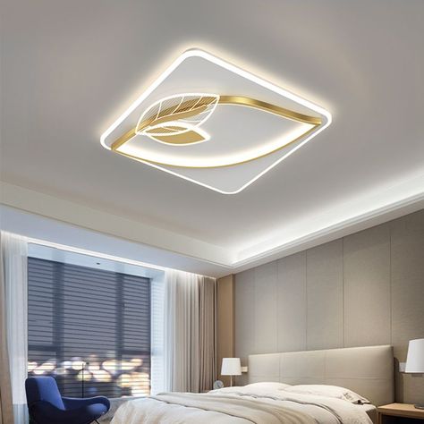 Modern Nordic Minimalist Ceiling Lights Leaf Design Led Lights For Living Room Bedroom Simple Ceiling Design Bedroom, Minimalist Ceiling Light, Arch Designs, Bedroom Pop Design, Simple Ceiling Design, Window Nook, New Ceiling Design, Pop Ceiling, Pop False Ceiling Design