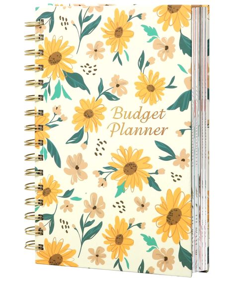 CAGIE Budget Planner Expense Tracker Notebook, Undated Monthly Financial Planner Organizer Budget Book with 12 Pockets, Manage Your Money Effectively Bill Book, Daisy Monthly Financial Planner, Money Budget Planner, Bill Book, Tracker Notebook, Budget Calendar, Saving Tracker, Bill Planner, Manage Your Money, Debt Tracker