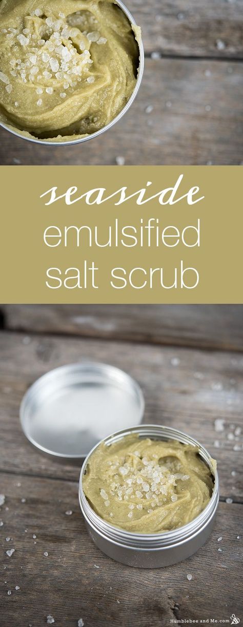 I’ve shared a couple emulsified sugar scrubs lately, and in the comments of one of them, Penny asked about salt. Something about her skin loving salt in scrubs, and how perhaps I should try it. Hmmm. Once I started thinking … Continue reading → Salt Face Scrub, Salt Scrub Recipe, Face Scrub Recipe, Emulsified Sugar Scrub, Lip Scrub Recipe, Sugar Scrub For Face, Body Scrub Recipe, Sugar Scrub Recipe, Face Scrub Homemade