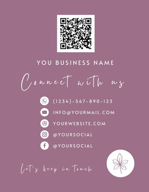 Social Media Sign, Connect With Us Sign, Small Business Sign, QR Code, Facebook, Instagram Sign, Follow Us on Social Media Canva Template Follow Us On Instagram Sign Social Media, Follow Us On Social Media Sign Template, Find Us On Social Media Sign, Connect With Us Social Media Sign, Follow Us On Social Media Sign Design, Follow Us On Social Media Sign, Follow Us On Social Media, Small Business Signs, Facebook Sign