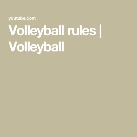 Volleyball rules | Volleyball Volleyball Rules, Volley Ball, Oregon Ducks, First Video, Ducks, Volleyball, Oregon, The First, Sports