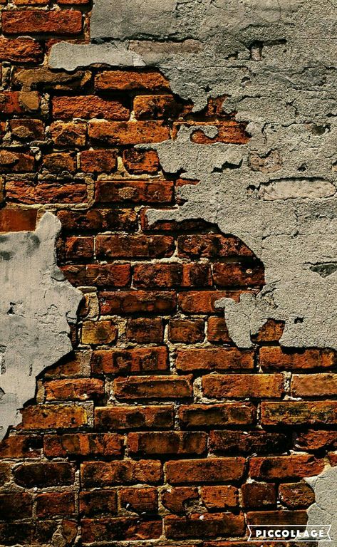 Untitled collage Diy Brick Wall, Brick Interior Wall, Old Brick Wall, Faux Brick, Exposed Brick Walls, Peeling Paint, Old Bricks, Old Wall, Brick And Stone