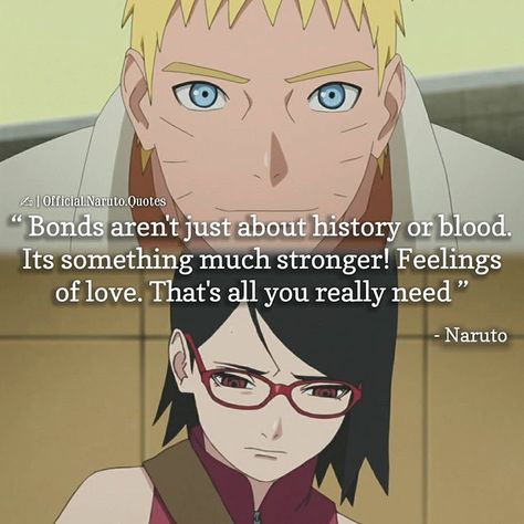 Wise words from Naruto to Sarada // Boruto: Naruto Next Generations - Uzumaki Naruto , Uchiha Sarada Naruto Shippuden Quotes, Quotes In Japanese, Quotes From Naruto, Naruto Love, Naruto Facts, Naruto Quotes, Naruto Gaiden, Manga Quotes, About History