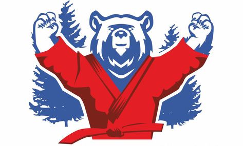 Sambo bear Business Branding Design, Gym Room, Sambo, Judo, Panda Bear, Martial Arts, Branding Design, Art