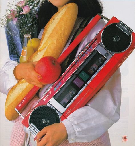 Sony Double cassette player 1985 Cassette Player, You Never, Internet, Energy, Tumblr, Memes, Art