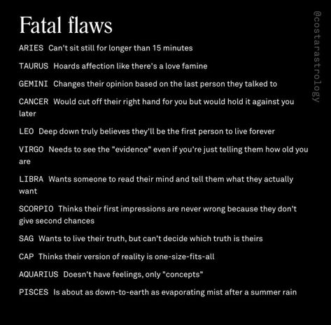 Fatal Flaws, Aries Horoscope, Birth Chart Astrology, Deep Down, Birth Chart, Astrology Zodiac, Self Help, Zodiac Signs, Astrology