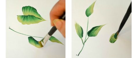 How to Paint Leaves in Acrylics How To Paint Leaves Acrylic Easy, Painting Leaves Acrylic, Draw Leaves, Painted Floral Wreath, Leaves Tutorial, Types Of Leaves, Paint Leaves, Painting Leaves, Painting Guide