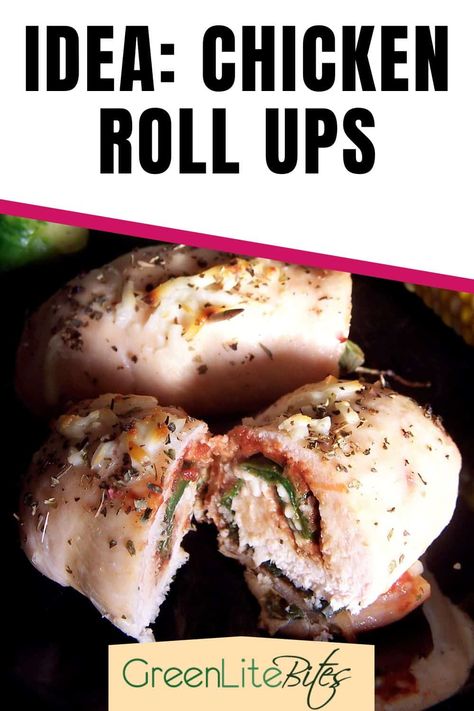 chicken roll ups pin Grilled Chicken Roll Ups, Chicken Roll Up, Chicken Rollups, Chicken Roll Ups, Chicken Roll, Chicken Rolls, Whole Wheat Pasta, Oven Baked Chicken, Tender Chicken