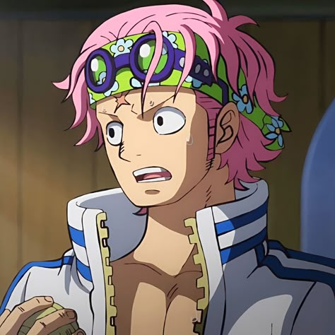 Pink Hair Guy, Koby One Piece, One Piece Coby, One Piece Men, Pink Hair Anime, Artist Card, The One Piece Is Real, One Piece Is Real, One Piece Icons