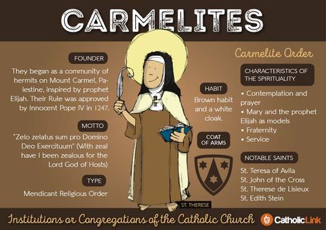 Gallery: Religious Congregations Of The Catholic Church | Catholic-Link Carmelite Saints, Catholic Orders, Catholic Kids, Religious Education, Catholic Quotes, Catholic Prayers, Roman Catholic, Catholic Faith, Catholic Church