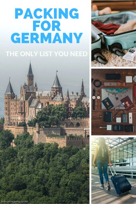 What To Wear In Germany, Germany Packing List, Europe Travel Packing List, Germany Outfits, Summer Packing Lists, Germany Trip, German Travel, Fall Travel Outfit, Germany Vacation