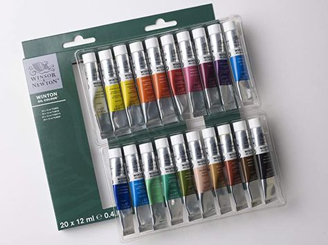 Amazon.com: Winsor & Newton Winton Oil Color Paint Set, 20x12ml : Everything Else Cadmium Orange, Graphic Technology, Brown Lamps, Oil Paint Set, Oil Colour, Winsor And Newton, Colour Set, Paint Tubes, Oil Color