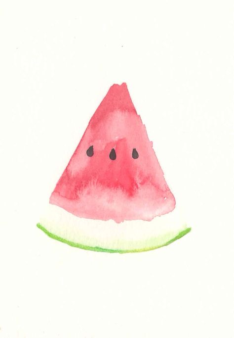 watercolour watermelon Watercolor Paintings For Beginners, Summer Painting, Diy Watercolor Painting, Watercolor Paintings Easy, Canvas Painting Designs, Diy Watercolor, Watercolor Art Lessons, Easy Watercolor, Watercolor Inspiration