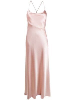 Pastel Pink Dress, Galvan London, Pink Silk Dress, Silk Satin Dress, Senior Prom Dresses, Pink Formal Dresses, Designer Evening Gowns, Designer Evening Dresses, Silk Dress Long