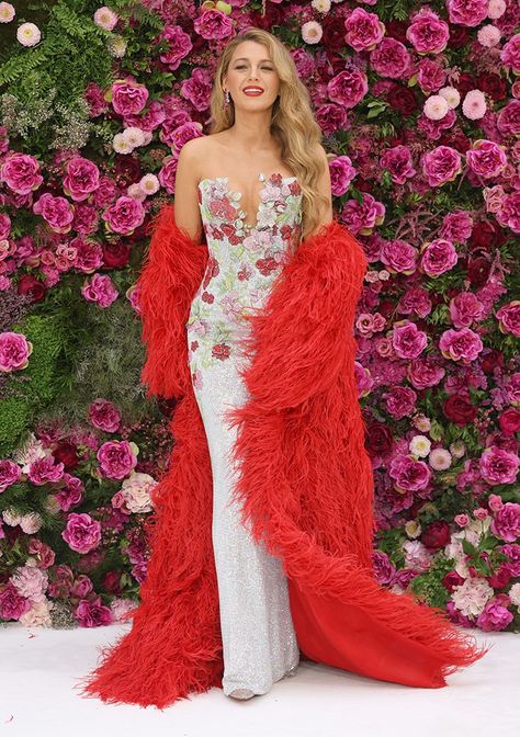 Red Carpet Dresses 2024, Blake Lively 2024, Blake Lively Red Carpet, Tamara Ralph, 2024 Couture, Character Vibes, Floral Frocks, Red Carpet Beauty, Oscar Fashion