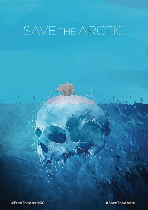 Alessandro Pautasso - Save the Artic Cool Poster Designs, Save The Polar Bears, Environmental Posters, Save The Arctic, Save Planet Earth, Save Our Earth, Ocean Conservation, Caravaggio, Save Earth