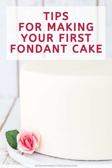 How To Decorate With Fondant, I Scream For Buttercream, How To Use Fondant, Frosting Decorating, Fondant Tips, Buttercream Fondant, Cake With Fondant, Making Fondant, Fondant Cake Designs