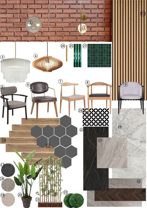 Cafe Moodboard Interior Design, Rustic Restaurant Mood Board, Restaurant Material Board, Restaurant Moodboard Interiors, Moodboard Interior Design Restaurant, Moodboard For Restaurant, Restaurant Interior Design Mood Board, Resturant Board Design, Cafe Mood Board Interior Design