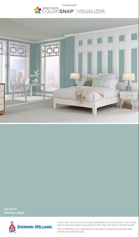 Yoga Room Paint Colors, Sherwin Williams Meditative, Bathroom Paint Colors Sherwin Williams, Paint Colors Sherwin Williams, Basement Colors, Beach House Colors, Beach Themed Bedroom, Bathroom Paint, Bathroom Paint Colors