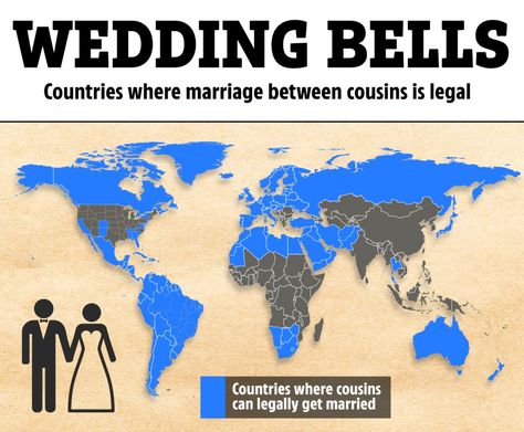 IF JUST the idea of marrying your cousin sends you into a tailspin, you might be surprised to learn how prolific the practice is today. Across the globe, more than 10 per cent of marriages are between first or second cousins. It is widely known that the children of first-cousin marriages are at an increased […] Cousin Marriage, Second Cousin, Yoruba People, South Asia, Us Map, North Korea, Marry You, Wedding Tips, Psych