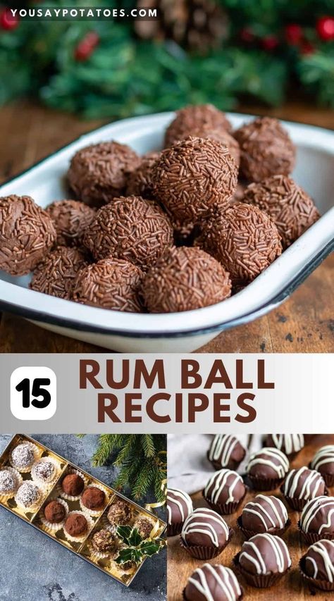 Rum Ball Recipes Oreo Rum Balls, Christmas Rum Balls Recipe, Coconut Rum Balls Recipe, Christmas Truffle Balls, Boozy Balls Recipe, Rum Truffles Recipe, Easy Rum Balls Recipe, Chocolate Rum Balls Recipes, Rumballs Recipe Easy Rum Balls