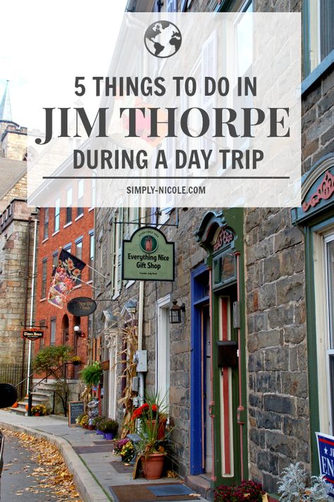 Day Trips In Pa, Poconos Vacation, Jim Thorpe Pa, Jim Thorpe, Pennsylvania Travel, Fall Travel, On The Road Again, Local Travel, The Grove