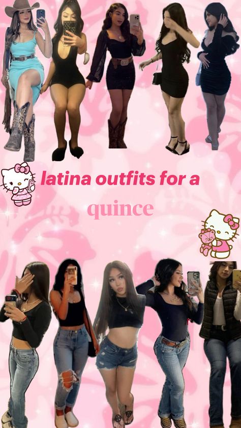 i made this at 2am🥲 Quince Fits, Latinas Outfits, Latina Fits, Weeknd Music, Weekend Fits, Cute Easy Outfits For School, Cute Fits For School, Mexican Things, Quinceanera Stuff