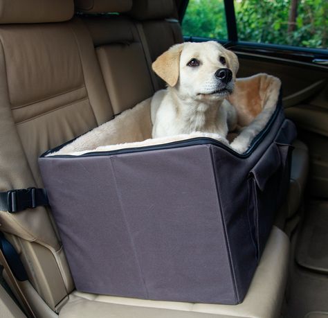 Petsfit Lookout Car Seat for 2 Small Dogs or Medium Dog up to 45 lb with Big Pockets *** You can get additional details at the image link.-It is an affiliate link to Amazon. #dogbedsfurniture Small Dog Car Seat, Puppy Car Seat, Dog Car Booster Seat, Dog Car Travel, Pet Booster Seat, Dogs Ideas, 45 Pounds, Dog Car Seat, Dog Seat