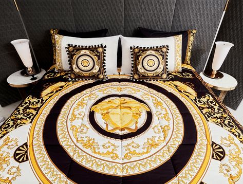 Versace Home Collection | Versace INT Versace Towels, Versace Home Decor, Versace Furniture, Versace Bedding, House Of Versace, Dolls Diy, Rich Home, Luxury Bed, Versace Home