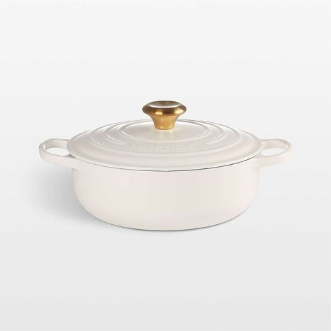 All Le Creuset Cookware & Kitchen Accessories | Crate & Barrel Le Crueset Pots, La Creuset, Roasted Vegetable Couscous, Cast Iron Braiser, Le Creuset Cookware, Braised Short Ribs, Glass Food Storage, Old Fashioned Glass, Cast Iron Cookware