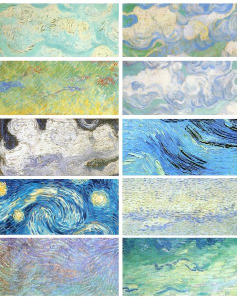 Van Gogh - sky Van Gogh Landscapes, Yam Yam, Painted Vans, Arte Van Gogh, Expressionist Art, Van Gogh Paintings, Van Gogh Art, Sky Painting, School Art Projects