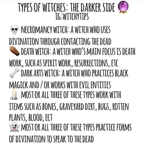 Different Types Of Witches, Types Of Witches, Types Of Witchcraft, Black Magick, Witch Spirituality, Grimoire Book, Dark Witch, Eclectic Witch, Wiccan Spell Book