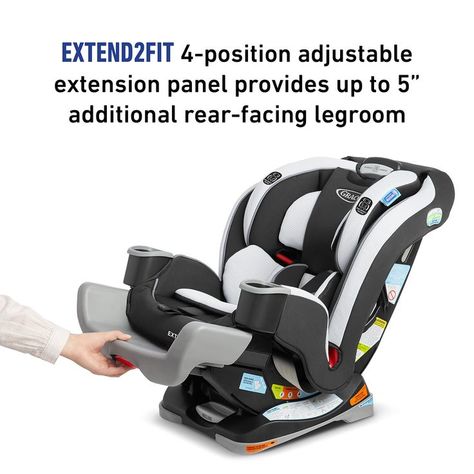 Graco 4Ever Extend2Fit 4 in 1 Car Seat | Ride Rear Facing Longer with Extend2Fit, Clove Graco Extend2fit, Graco Baby, Extended Rear Facing, Travel Car Seat, Toddler Car Seat, Convertible Car, Convertible Car Seat, Bentley Car, Child Car Seat