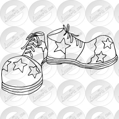 Clown Shoes Clown Shoes Drawing, Clown Outline, 2024 Sketchbook, Outline Ideas, Shoes Clipart, Sketchbook Challenge, Clown Shoes, Evil Clowns, Shoes Drawing